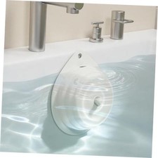 Bathtub Overflow Drain Cover Tub, Silicone Magnetic Bathroom Overflow 1 White