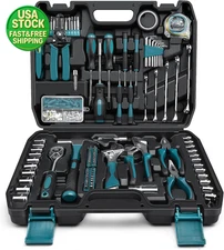 281 Piece Home Tool Kit Portable Basic Repair Hand Tool Set Socket Screwdriver