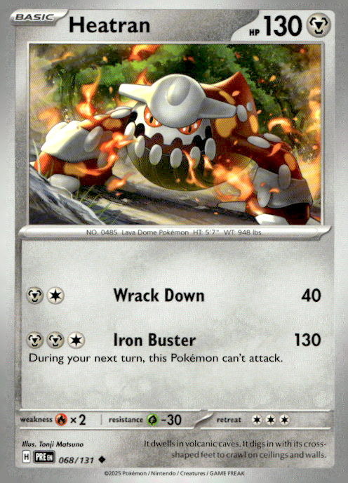 Heatran Uncommon SV: Prismatic Evolutions 068/131 NM
