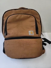 Carhartt Unisex Insulated Two Compartment 24-Can Cooler Backpack Brown One Size
