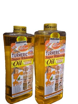 2x ORIGINAL Vet Gold Turmeric Super Whitening Body Corrector Oil 1000ml