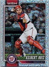 2026 Topps Confetti Foil Keibert Ruiz Parallel Card #245 Nationals