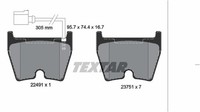 Textar Bremsbelagsatz Scheibenbremse Q+ 2249101 FüR Audi Q3 8UB 8UG A3 Sportback
