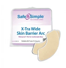 Safe n' SimpleOstomy X-Tra Wide Skin Barriers 2"Arc 30 ct