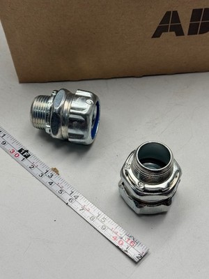 Thomas & Betts ABB 5233 Liquidtight Conduit Connector 3/4 Inch Straight  2PK