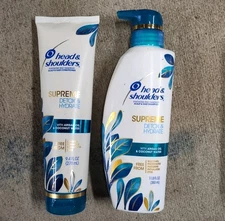 Head&Shoulders Supreme Detox & Hydrate Hair & Scalp Shampoo & Conditioner DUO 