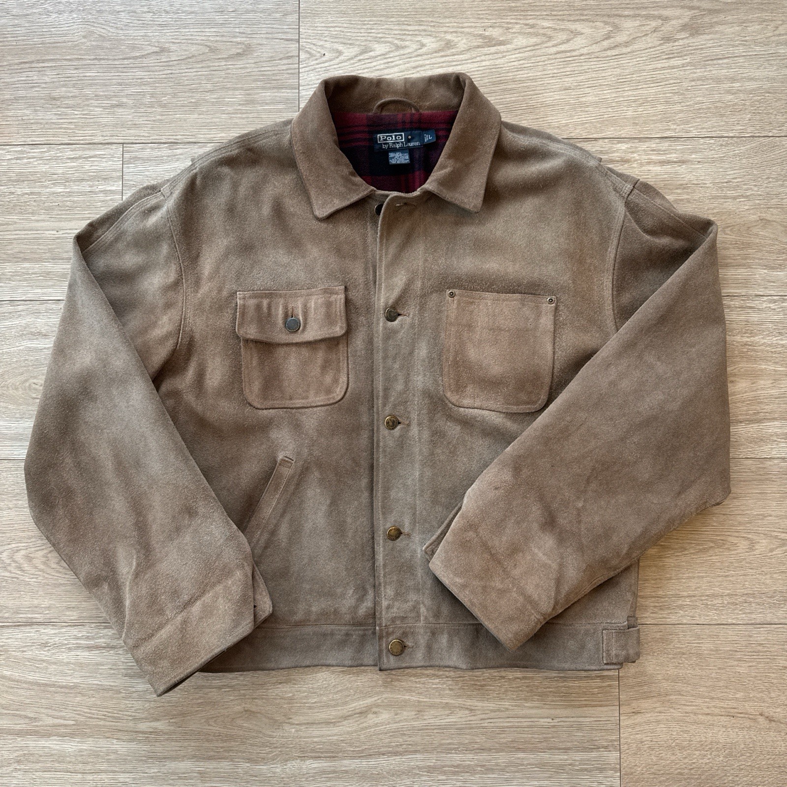 Vintage Polo Ralph Lauren Brown Suede Jacket