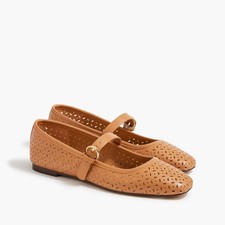J.Crew Mary Jane Flats in Burnt Caramel, Size 7