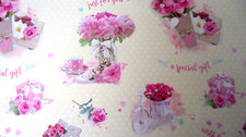 WRAPPING PAPER & TAG - WOMEN'S BIRTHDAY GIFT WRAP - TOP QUALITY -  FAST DISPATCH