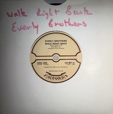 Everly Brothers - Walk Right Back / Ebony Eyes 7” Single VG Condition