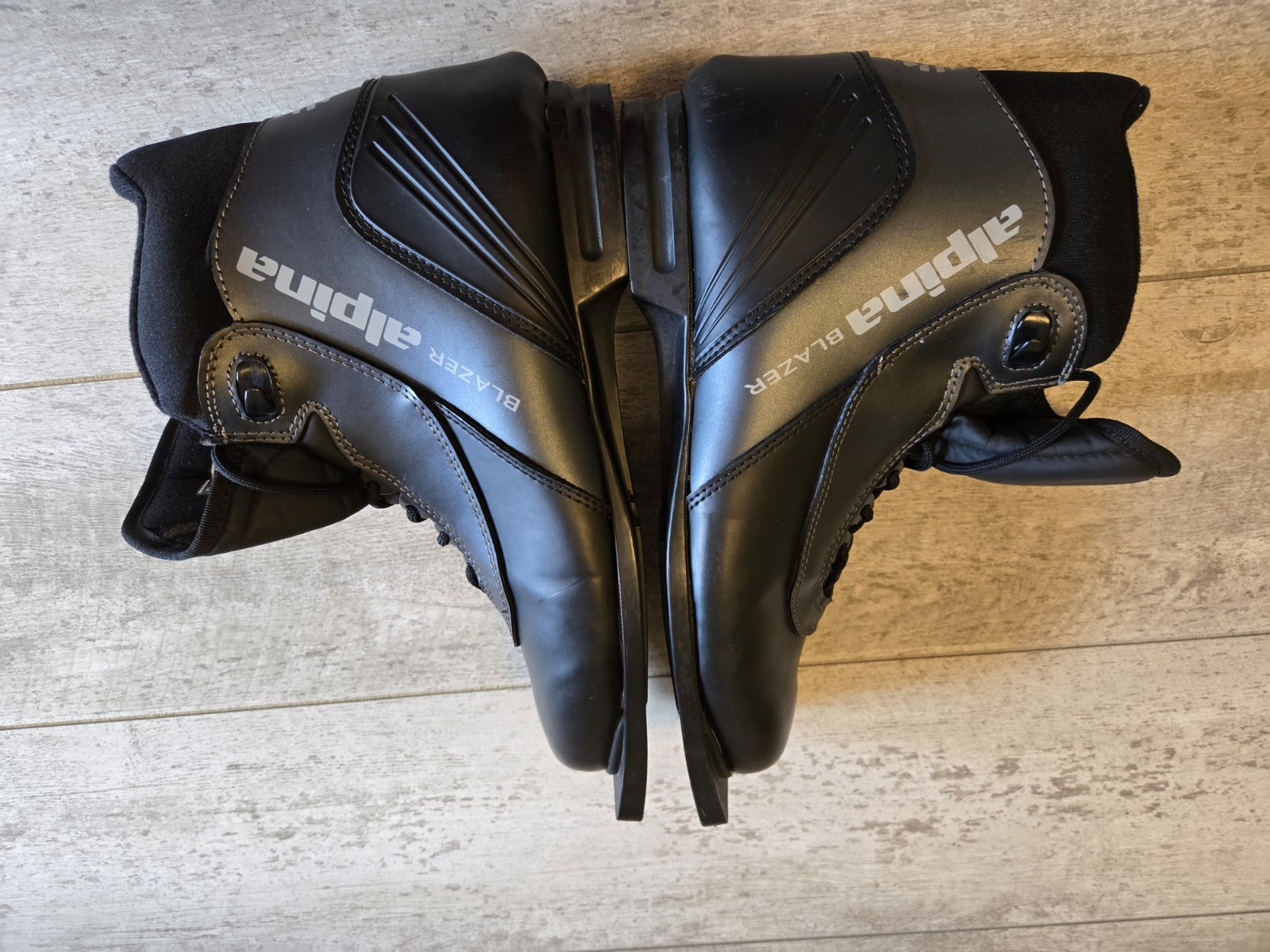 SALOMON ALPINA BLAZER SCARPONI DA SCI DI FONDO NERI. TAGLIA 42