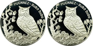 This is a Poland 2005 20 Zlotych Owl Proof 69 DCAM in a PCGS holder