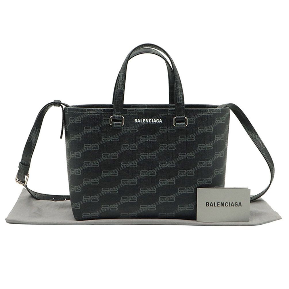 Balenciaga Black BB Monogram Coated Canvas Signature Small East West 139273388