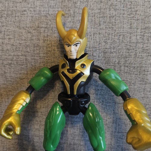 Marvel Bend And Flex 6 Inch Figures Lot Of 3 Spider-Man, Loki, Thor - Picture 5 of 13