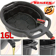 Oil Drain Pan Coolant Gearbox Fuel Tray Bucket Car Motorbike 16 Litre 16L