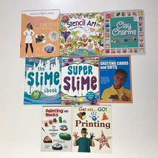 Craft Art Slime Clay Stencil Paint Klutz Activity Gifts Children's 8 Book Lot