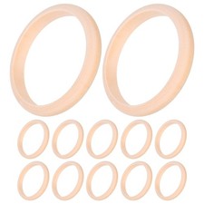 12 Pcs Wooden Circles for Jewelry Making Rings Pendant Unfinished Connectors