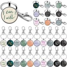 Inspirational Keychain Bulk Key Ring for Women Men Teacher Employee Appreciat...