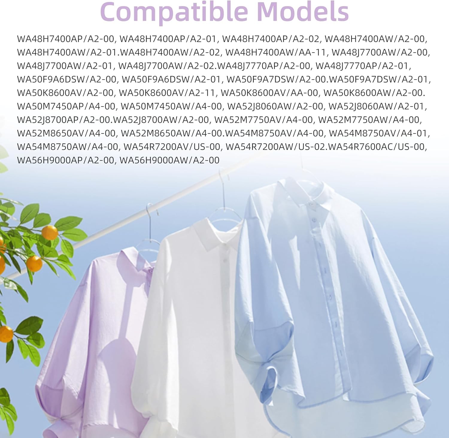 WA45T3200AW/A4 WA45N3050AW/A4 WA45T3400AP/A4 Washer Suspension Rods DC97-16350T 