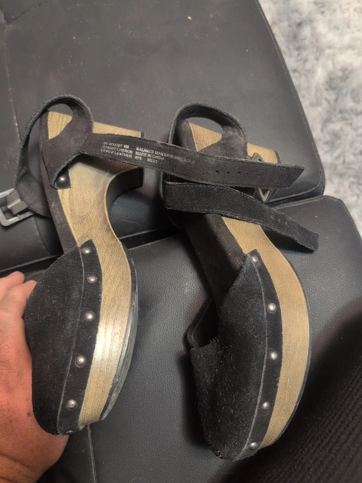 Zuecos Mocasines WHITE MOUNTAIN Tacón Alto Damas MUJERES Talla 6 Cuero Marrón Foto 3 de 4