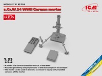 # Icm 1:35 35716 S.Gr.W.34 Wwii German Mortar - Neu #