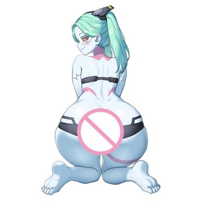 Cyberpunk: Edgerunners - Rebecca Panties Falling 18+ Anime Sticker