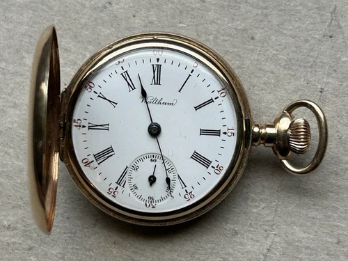 Antique American Waltham 14K Gold Ladies Pocket Watch 15j working