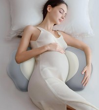 Memory Foam Pregnancy Pillow: Adjustable Support for Back, Belly, Hips, Cooli...