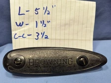 Vintage Browning Rifle Shotgun Butt Plate Buttplate 5 1/2" x 1 1/2"