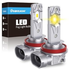 H11 Led Fog Light Bulbs 3000k Golden 12000 Lumens 800 Brightness Super Yellow