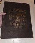 1892 RAND MCNALLY & CO UNIVERSAL ATLAS OF THE WORLD & Decoration of Independence — photo 10