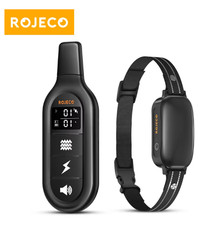 ROJECO Electric Dog Training Collar Digital Rechargeable Remote Control IPX7