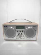 Logik Portable DAB+/FM Bluetooth Radio - Silver & Wood (L75DAB20)