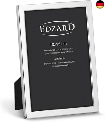 Bergamo Picture Frame for Photo 10 x 15 cm Elegant Silver-Plated Tarnish-Resista