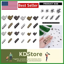 24pcs Metal Zipper Repair Kit - Durable Multi-Size Slider & Stopper Set