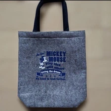 Disney Mickey Mouse Felt Tote Bag Blue