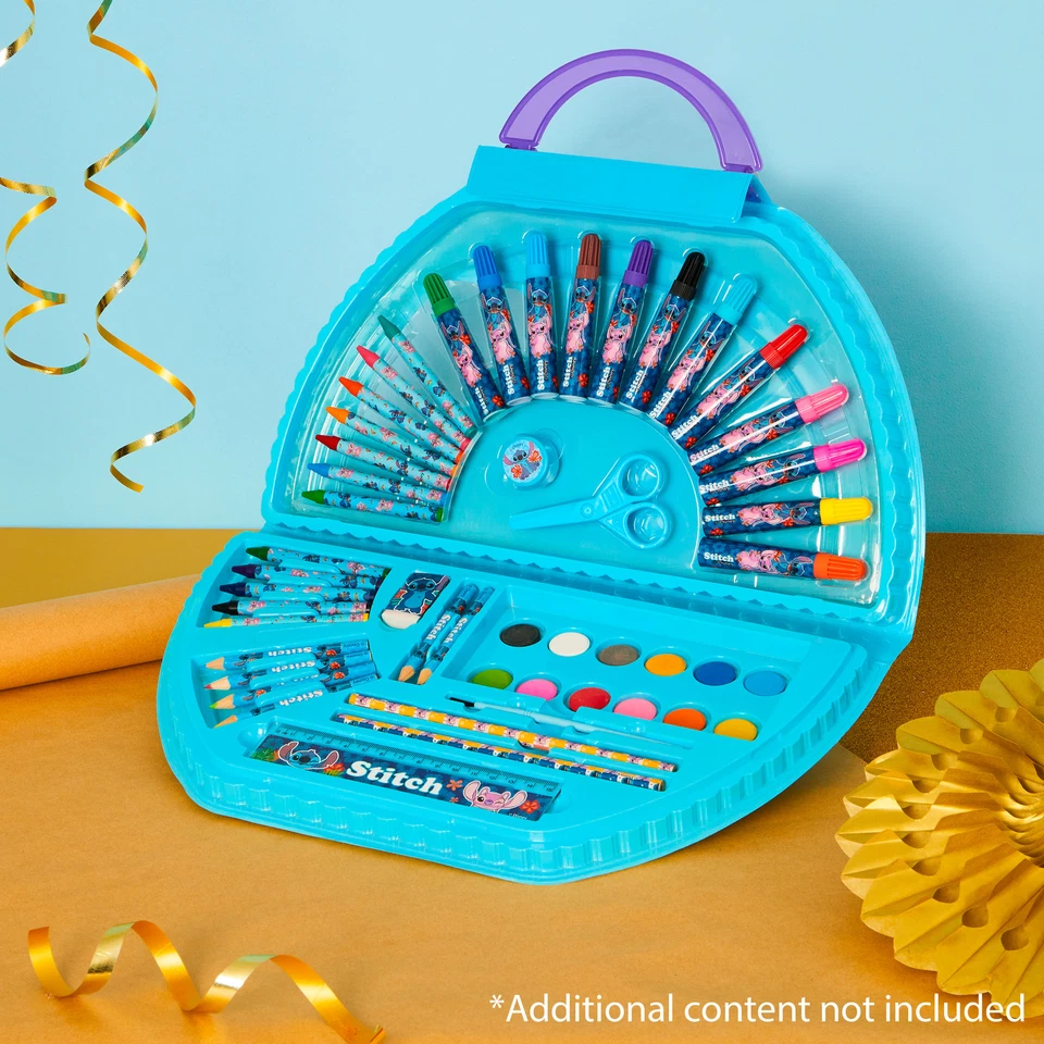 Disney Kids Stitch Halfmoom Drawing Painting Art Case - Image 2 of 4