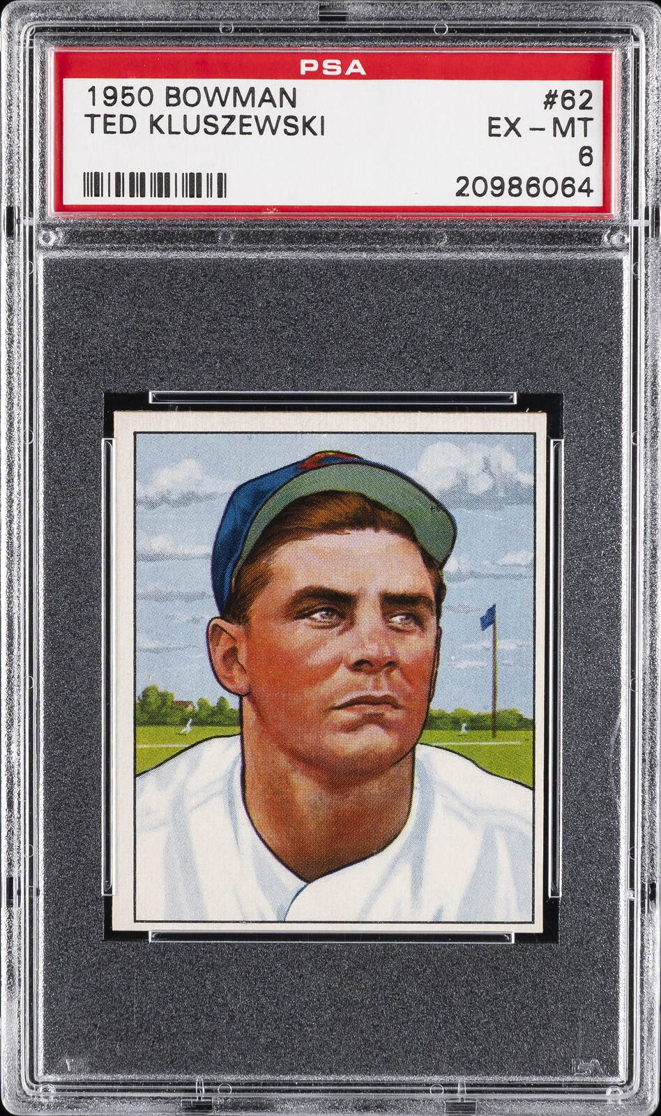 1950 BOWMAN #62 TED KLUSZEWSKI PSA 6