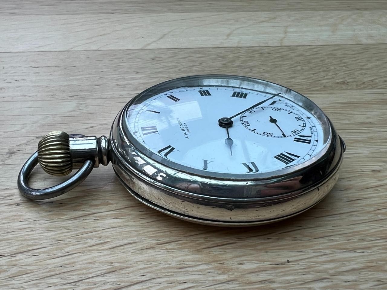 Superb Solid Sterling Silver J.W. Benson Gentlema… - image 19