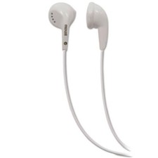Maxell Eb-95 White Earbuds - Stereo - White - Wired - Earbud - Binaural -