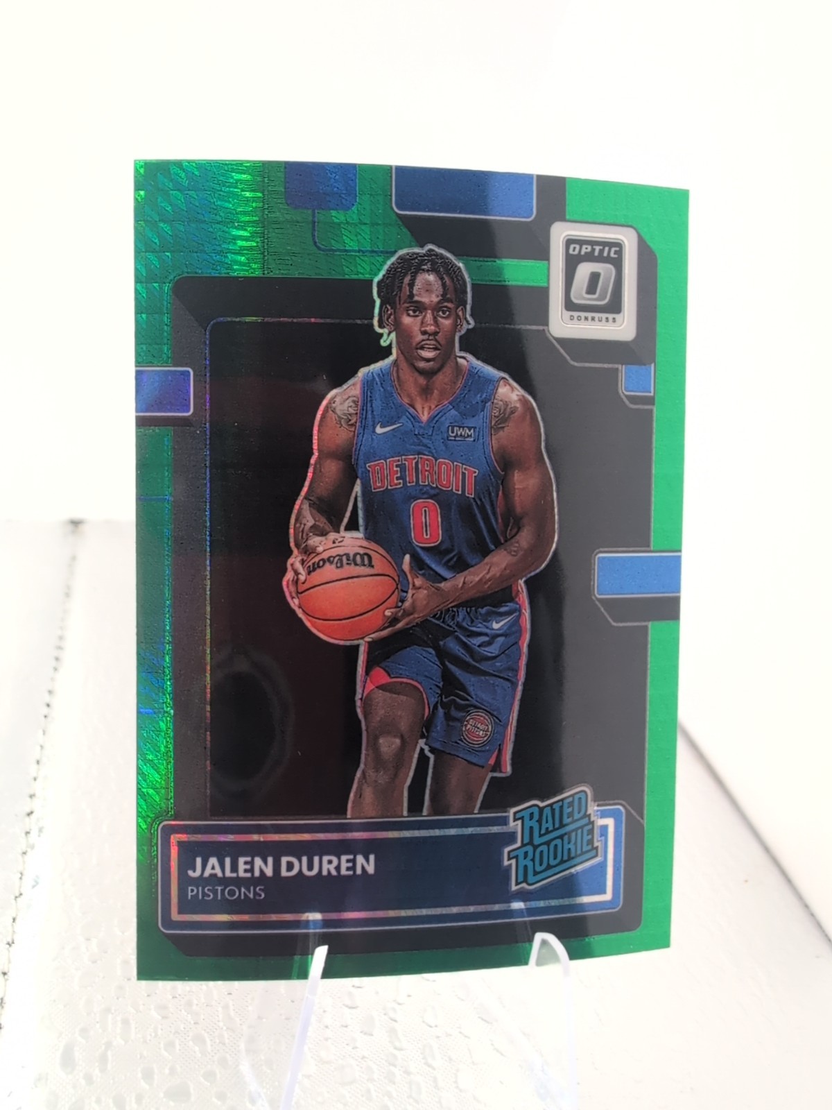 2022 -23 Panini Donruss Optic Basketball #227 Jalen Duren Green Hyper