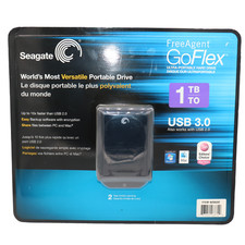 Seagate FreeAgent GoFlex 1TB External Hard Drive USB 3.0 9ZFAY6-570 NEW SEALED