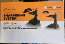 Sharp Pebble Knife Sharpening System Precision Adjustable Angle Open Box