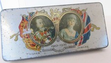 Vintage Cadbury Silver Jubilee King George V Queen Mary 1910-1935 Tin