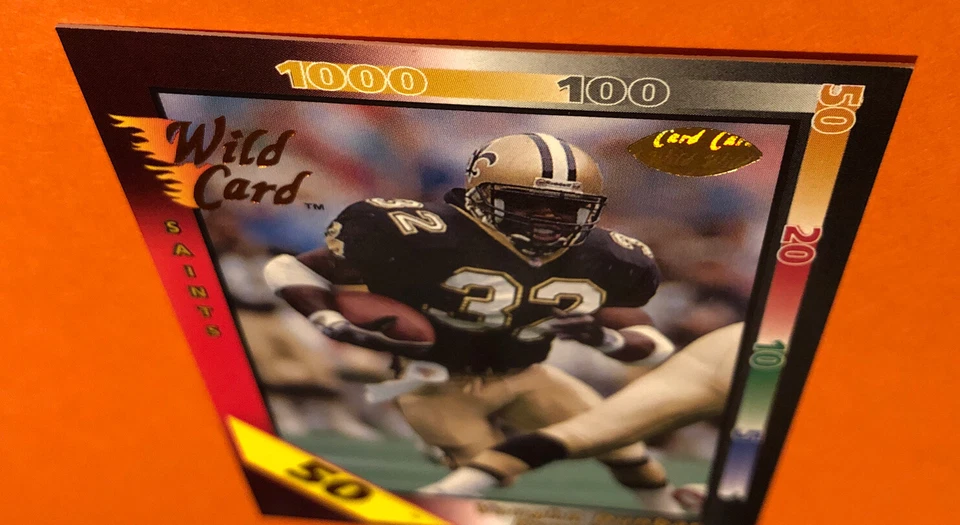 1992 Wild Card Red Hot Rookies Vaughn Dunbar 50 Stripe - Image 3 of 4