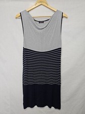 Paul & Shark Yachting Dress Size M Womens Made in Italy Blue White Striped Knit