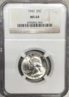 1943 Washington Quarter --- Choice Uncirculated NGC MS64