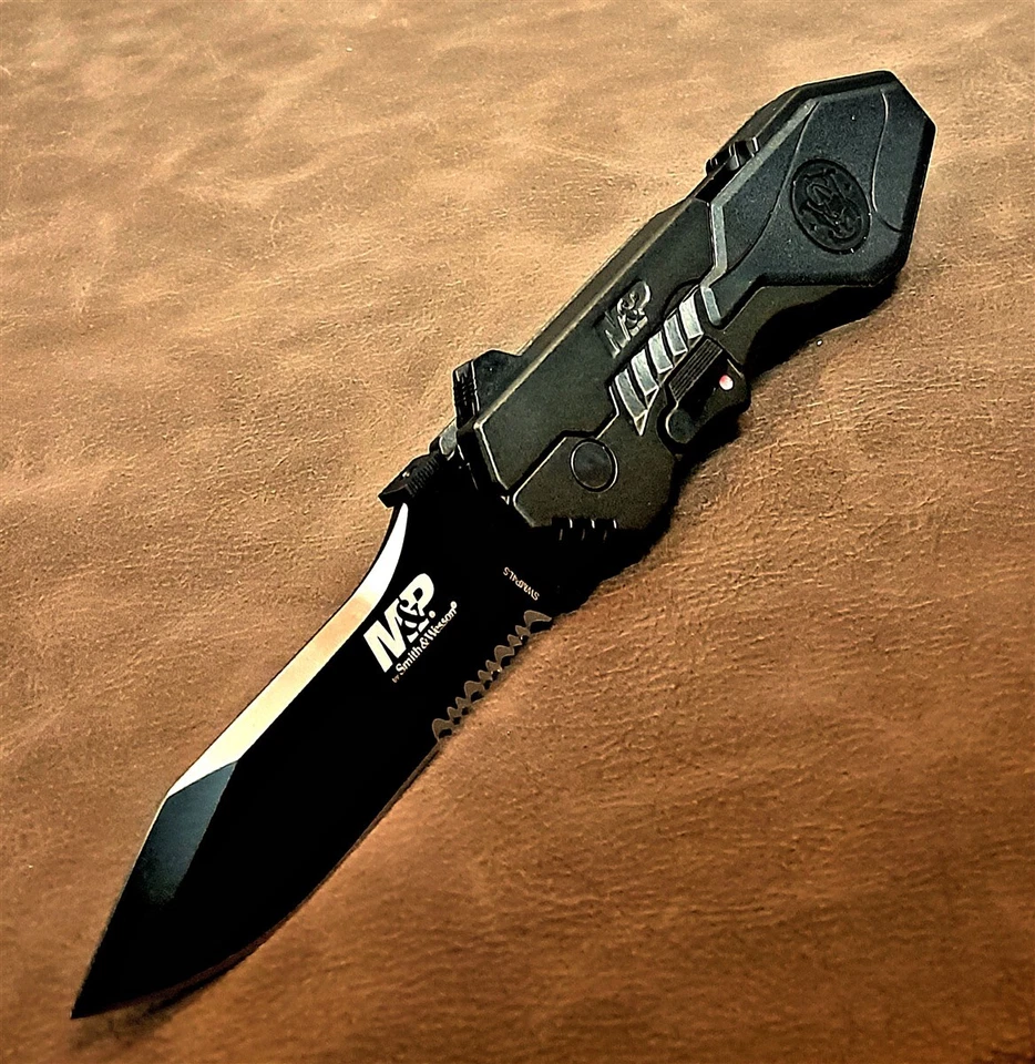 Smith & Wesson M & P пружина помощь открытия тактический складной карманный нож SWMP4LS - Изображение 4 из 4