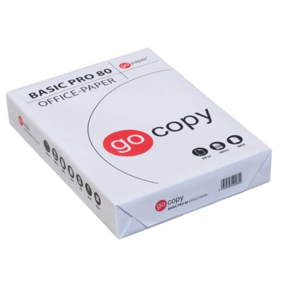 5x go copy Kopierpapier Basic Pro 80 DIN A4 70 g/qm 500 Blatt