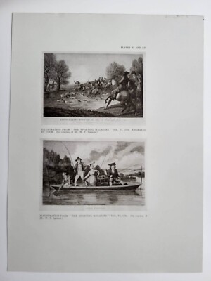 Alter antiker Vintage Druck 1924 Die Sportzeitschrift 1795 Epping Osterjagd